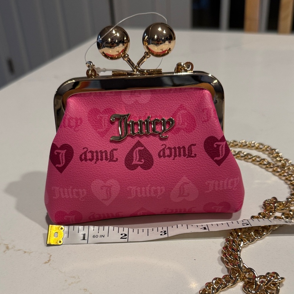 Juicy Couture Pink Mini Bag with Gold Accents